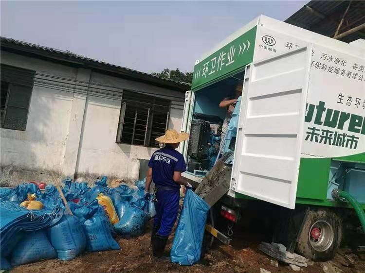 汶上工业污泥压干处理